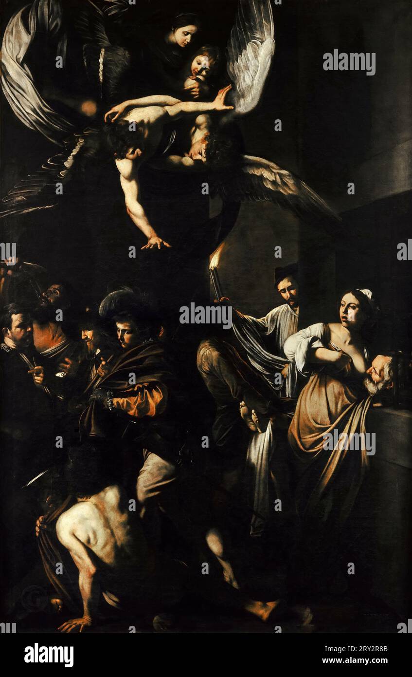 Michelangelo Merisi da Caravaggio – sept œuvres de Miséricorde Banque D'Images