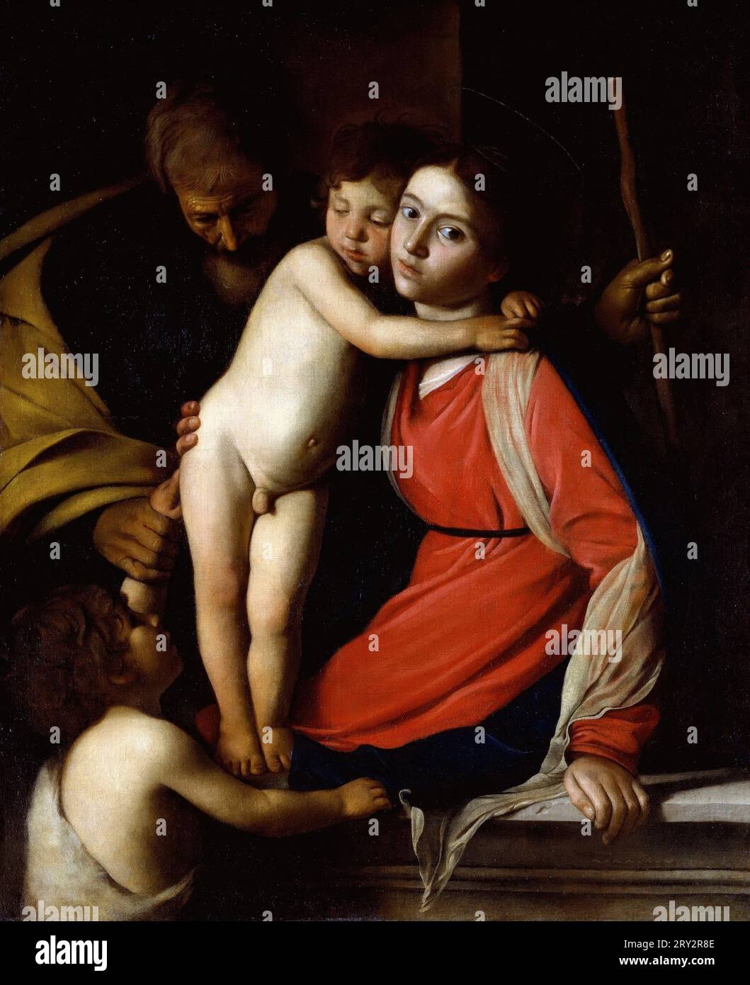 Michelangelo Merisi da Caravaggio – Sainte famille avec Saint Jean le Baptiste (attr.) c1603. Banque D'Images