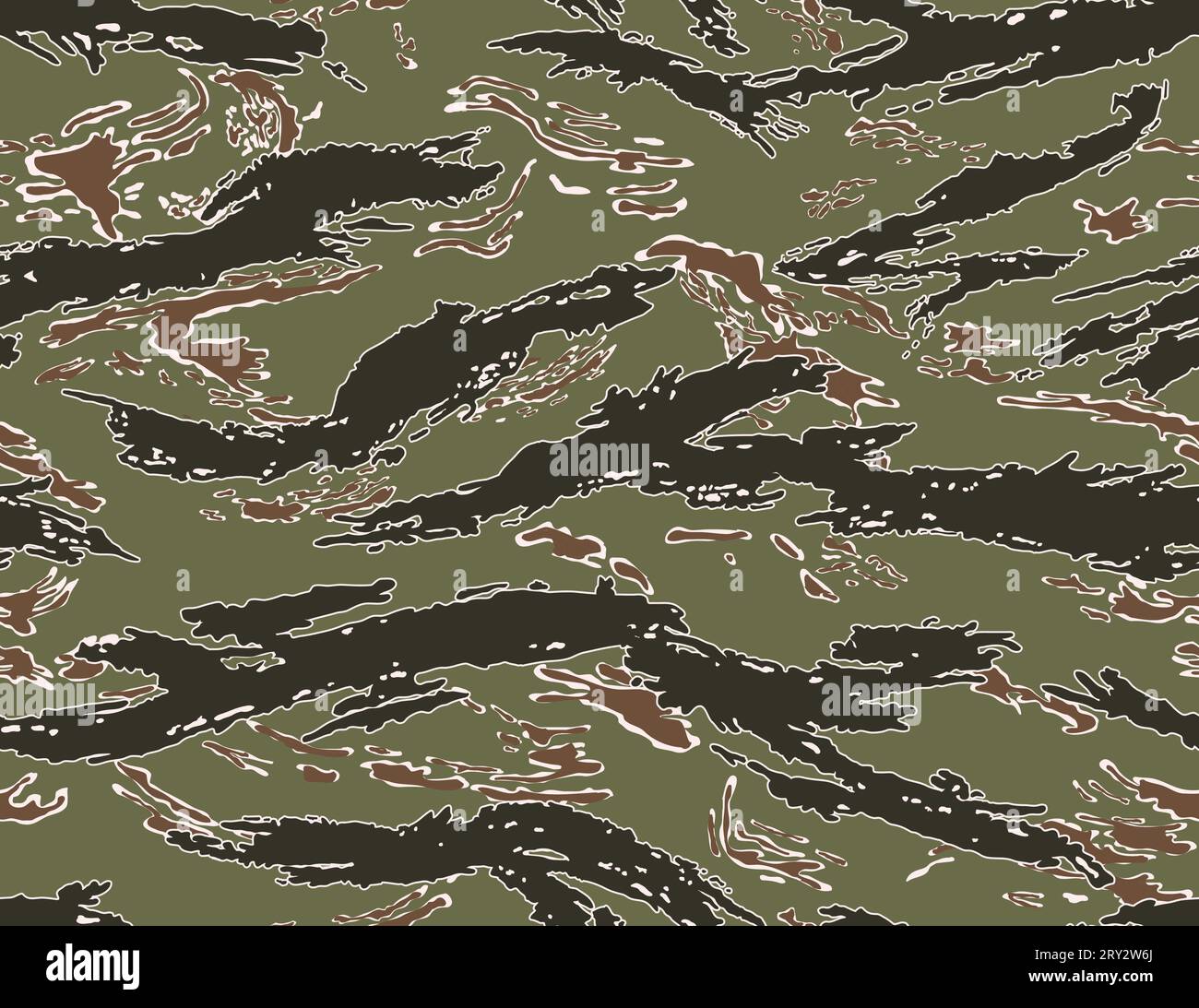 Camouflage Seamless pattern.Tiger Stripes. Quatre couleurs. Imprimé militaire tendance. Illustration de Vecteur