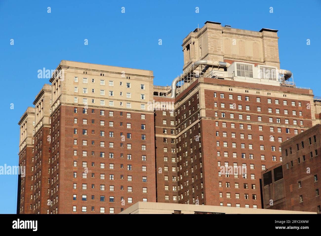 CHICAGO, USA - 27 juin 2013 : Hôtel Hilton de Chicago. Hilton est la 38e plus grande compagnie privée dans le United States selon Forbes. Banque D'Images