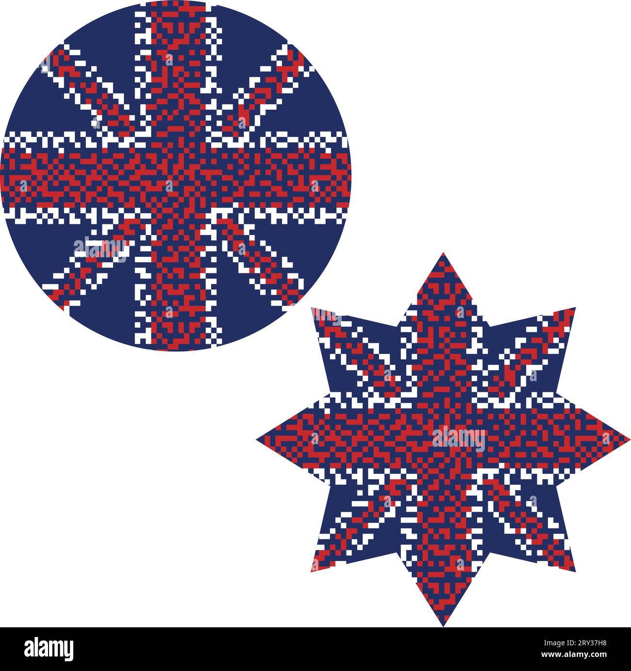 Drapeaux britanniques numériques Illustration de Vecteur