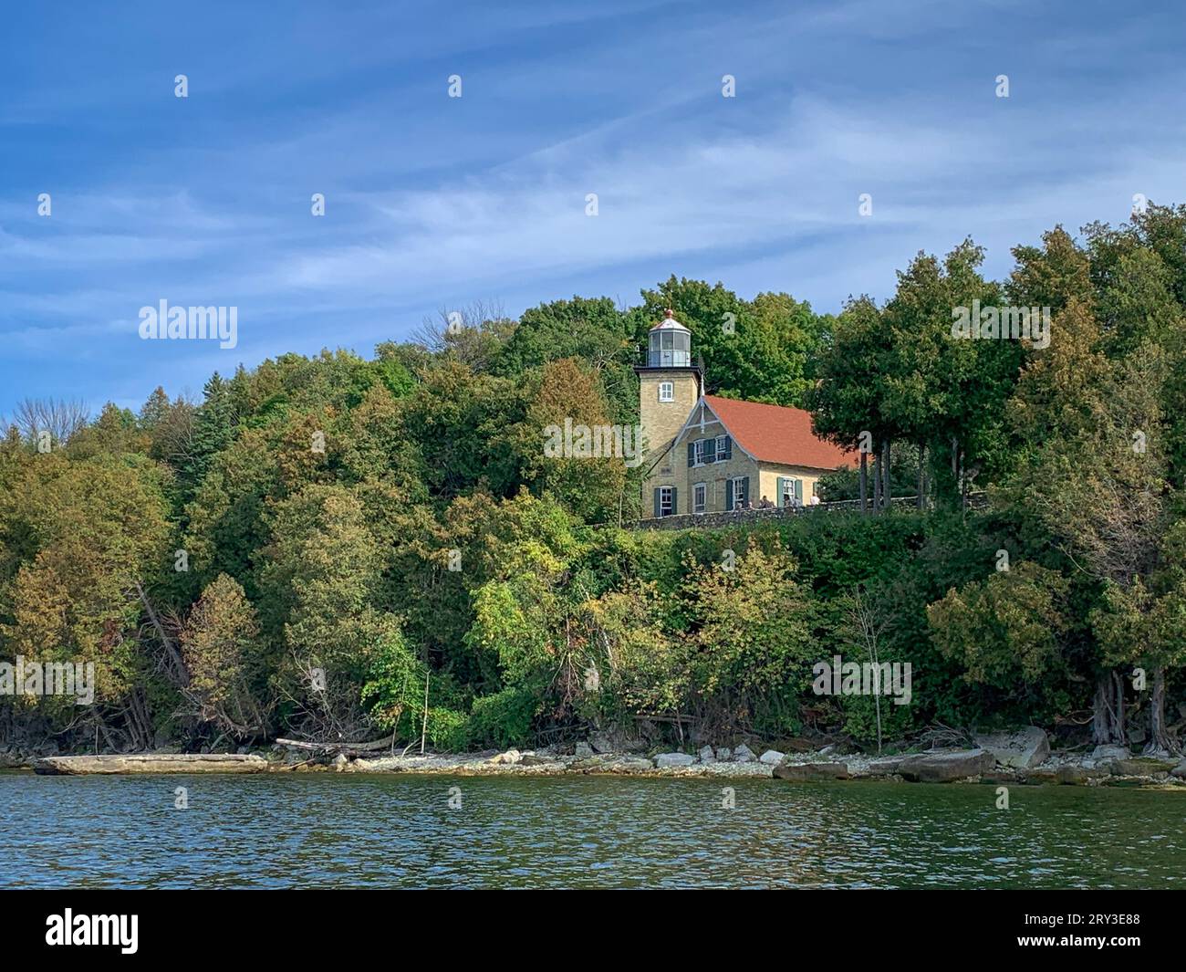 Une des choses que j'aime faire pour les loisirs de plein air dans le comté de Door est le kayak dans les nombreux ruisseaux et lacs intérieurs là-bas, ainsi que le lac Michigan. Banque D'Images