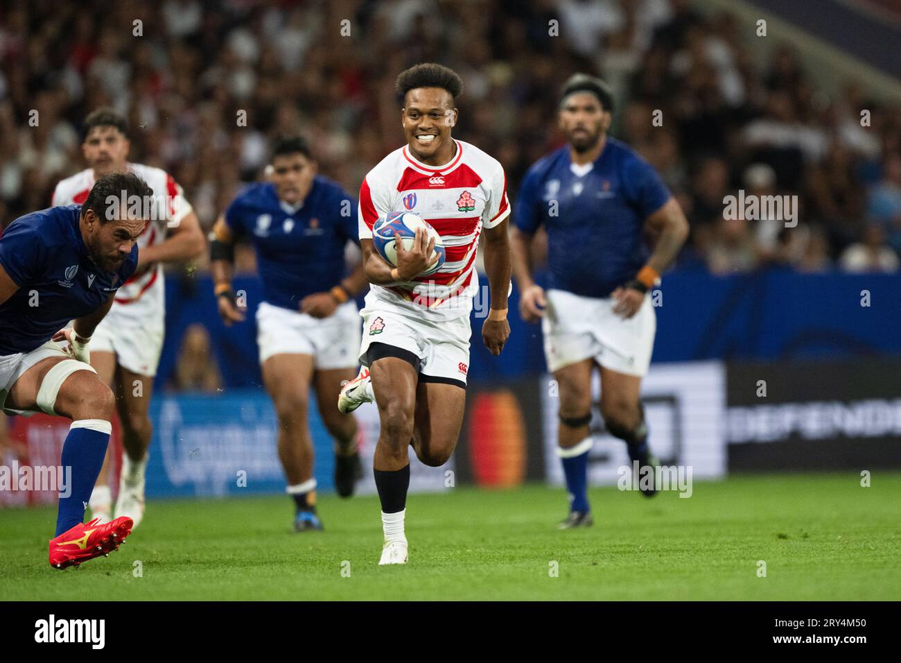 Le Japonais Kotaro Matsushima lors du match de la coupe du monde de