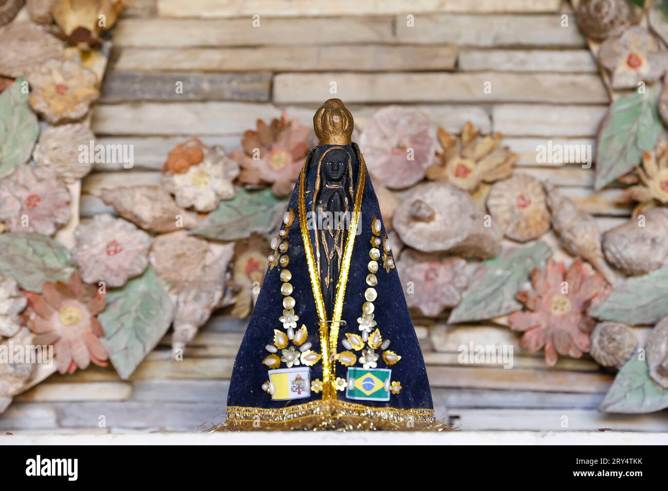 Statue de l'image de notre-Dame d'Aparecida - Nossa Senhora Aparecida Banque D'Images