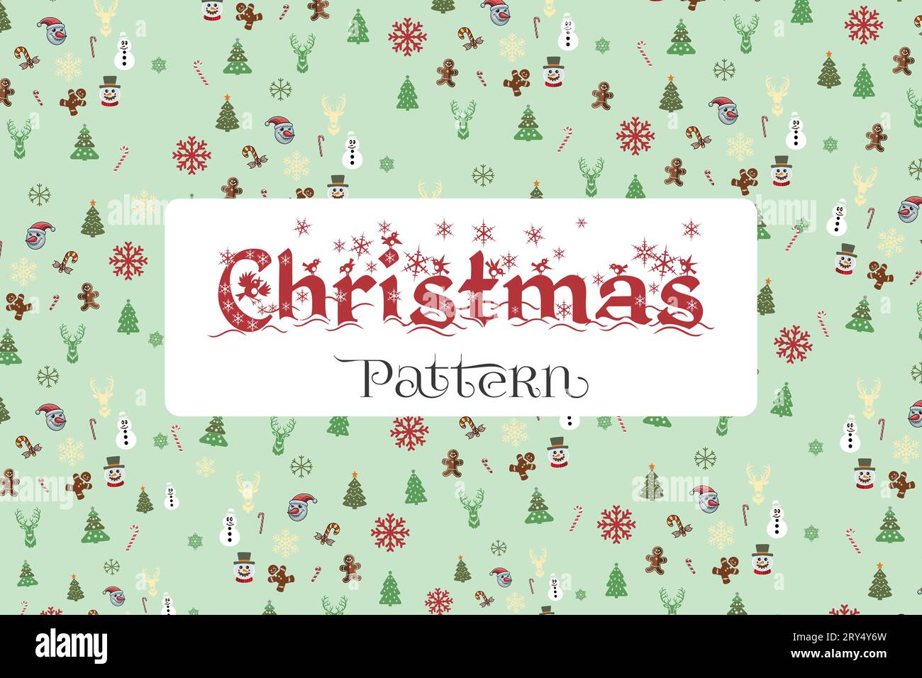 Vector Christmas Pattern, éléments de conception de Noël Illustration de Vecteur