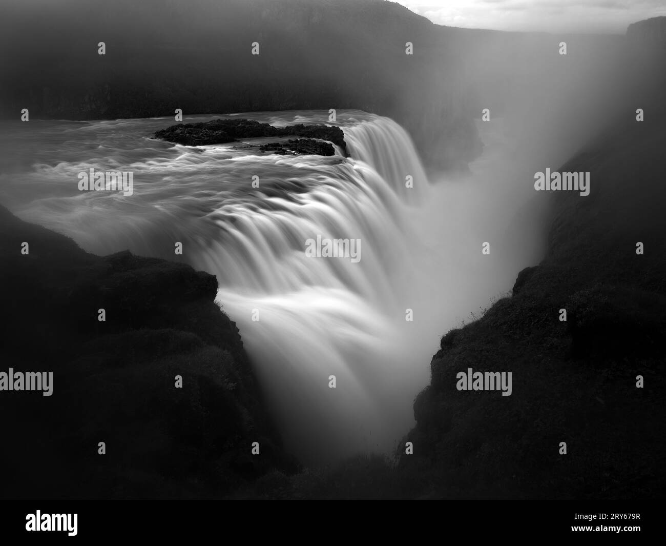 La cascade de Gullfoss en Islande Banque D'Images