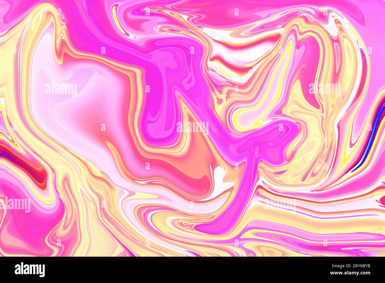 captivante orangée rose pourpre psychédélique tourbillon art trippy fond acrylique abstrait Banque D'Images