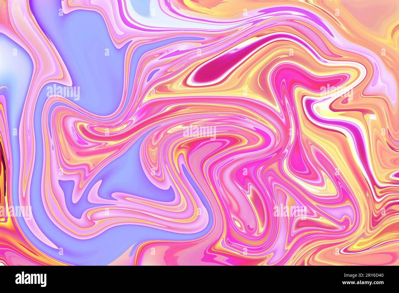 encadrer la toile avec un fond acrylique abstrait de tourbillon psychédélique rose orange violet Banque D'Images