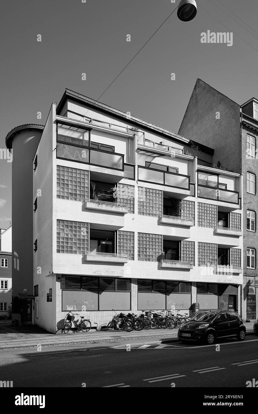 H.C. Ørsteds Vej 54, immeuble d'appartements, conçu par Edvard Thomsen, 1939 ; Frederiksberg, Danemark Banque D'Images
