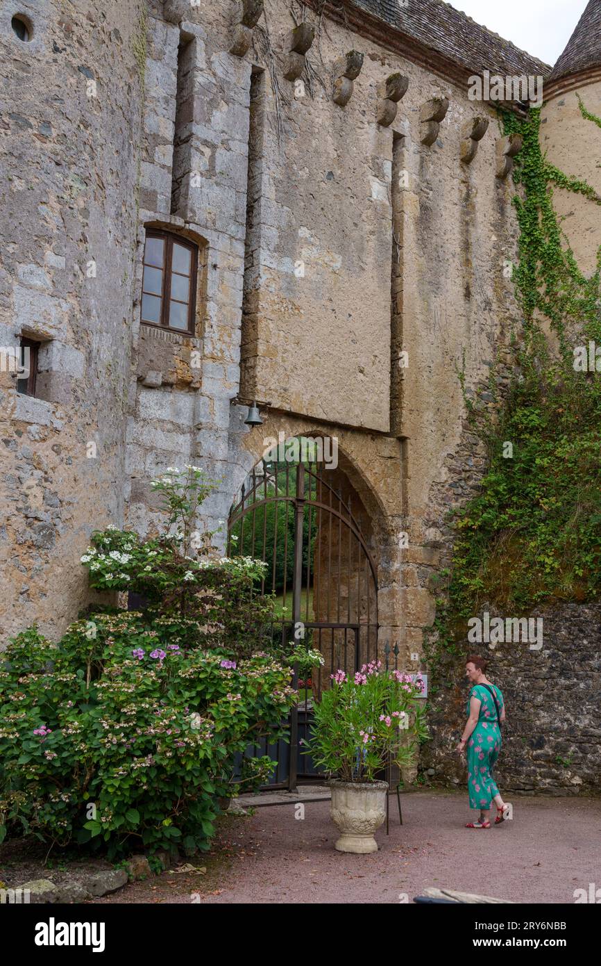 Gargilesse-Dampierre, considéré comme l'un des plus beaux villages de France Banque D'Images