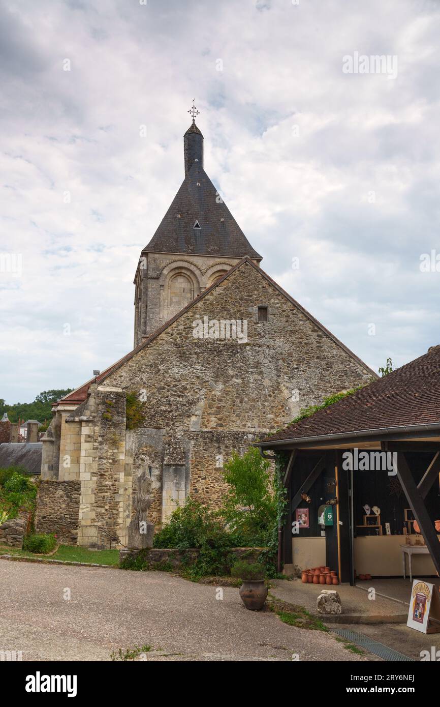 Gargilesse-Dampierre, considéré comme l'un des plus beaux villages de France Banque D'Images