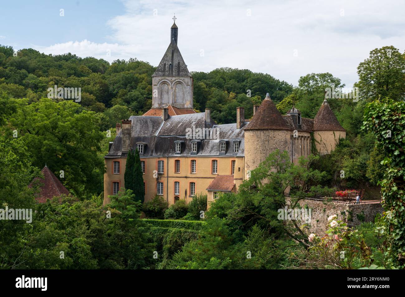 Gargilesse-Dampierre, considéré comme l'un des plus beaux villages de France Banque D'Images