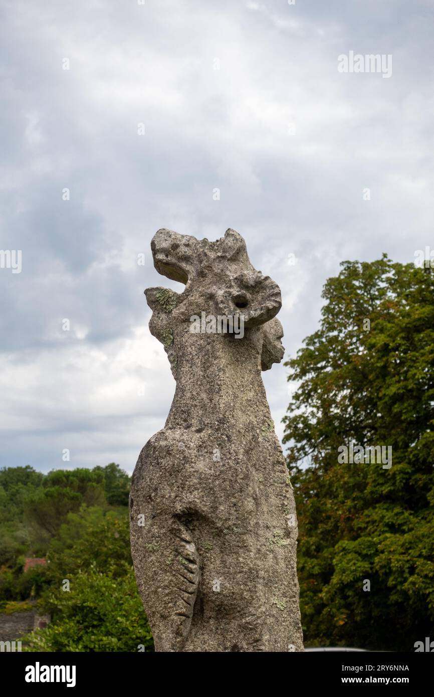Gargilesse-Dampierre, considéré comme l'un des plus beaux villages de France Banque D'Images