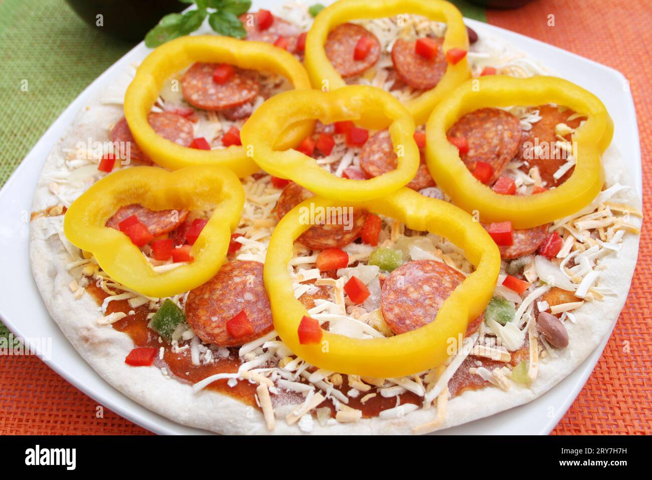 Pizza mexicaine Banque D'Images