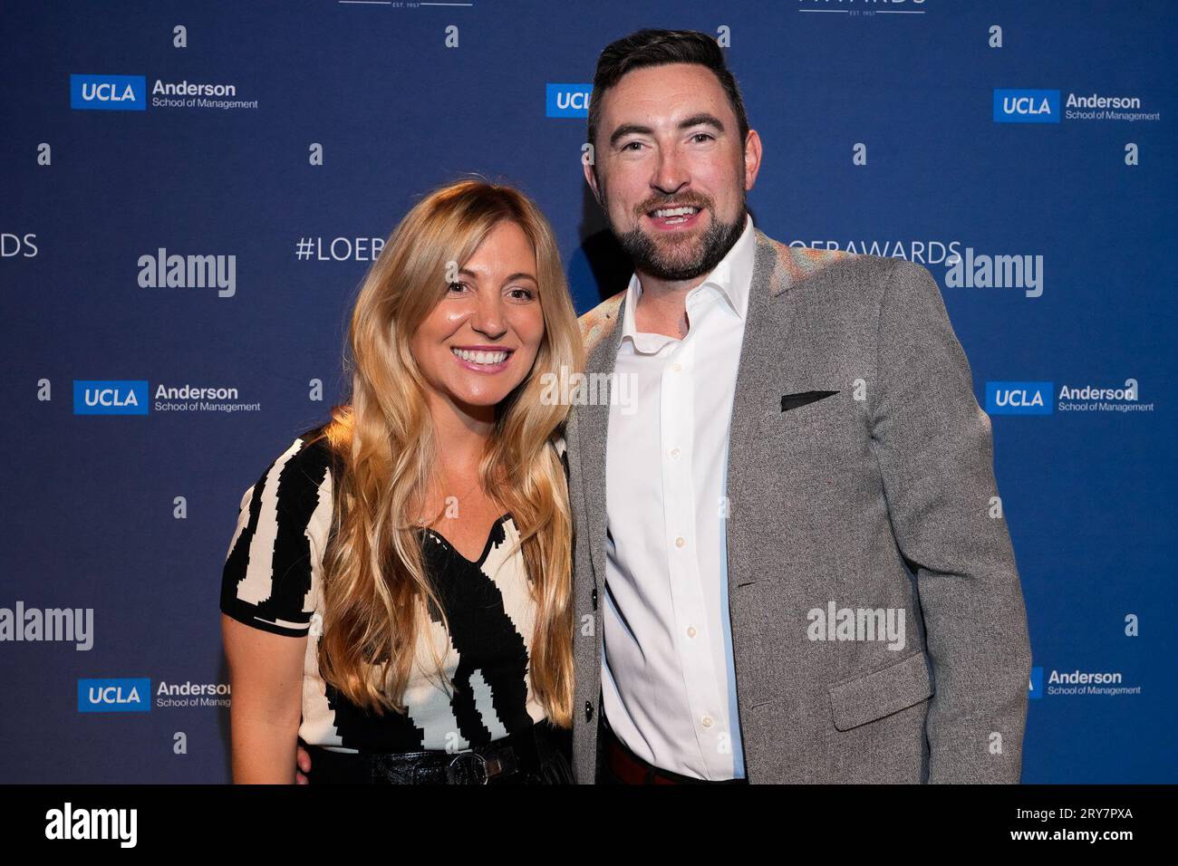 New York, États-Unis. 28 septembre 2023. New York, New York. Jeudi 28 septembre 2023. Nicole Busch, Nathan Finnegan lors des Prix Gerald Loeb 2023 présentés par la UCLA Anderson School of Business, qui ont eu lieu à capitale à New York, le jeudi 28 septembre 2023. Crédit photo : Jennifer Graylock/Alamy Live News Banque D'Images