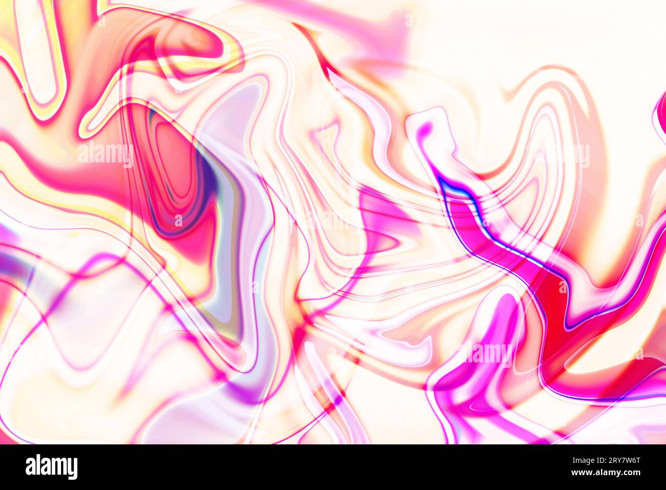 abstrait tendance néon coloré psychédélique fluorescent rayé de couleurs vagues texturées de néon fond Banque D'Images