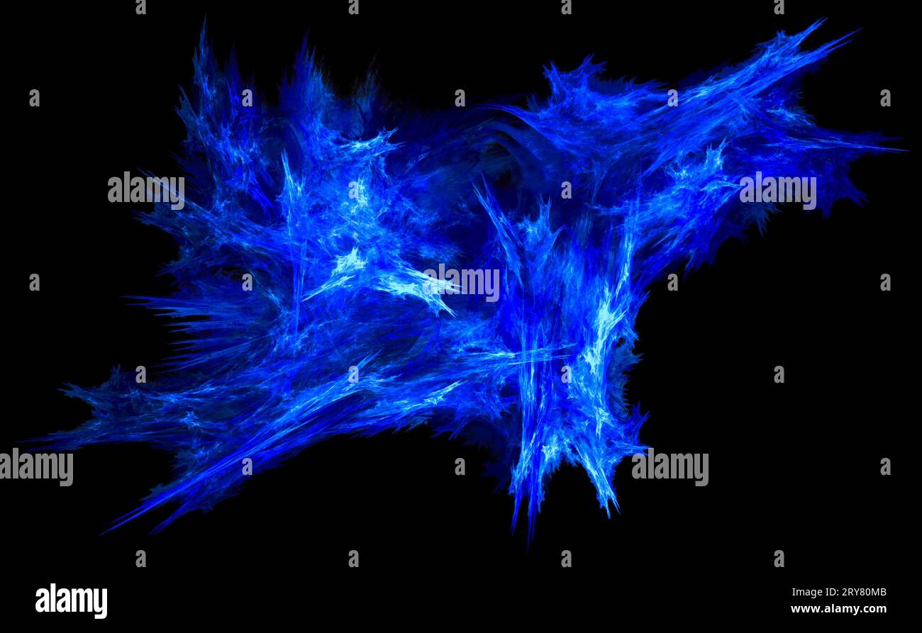 Fractale corallienne bleue Banque D'Images