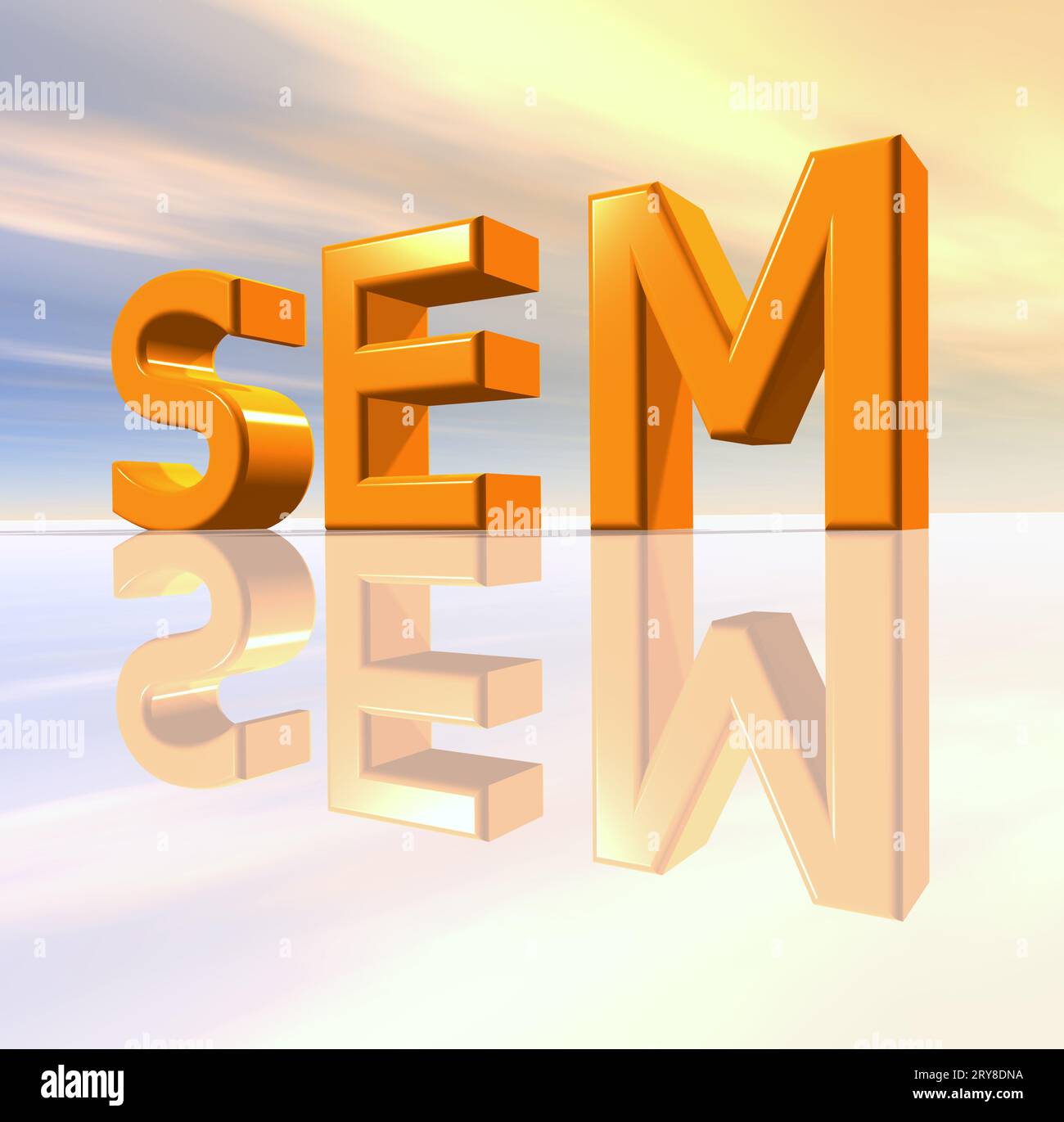 SEM - Search Engine Marketing Banque D'Images