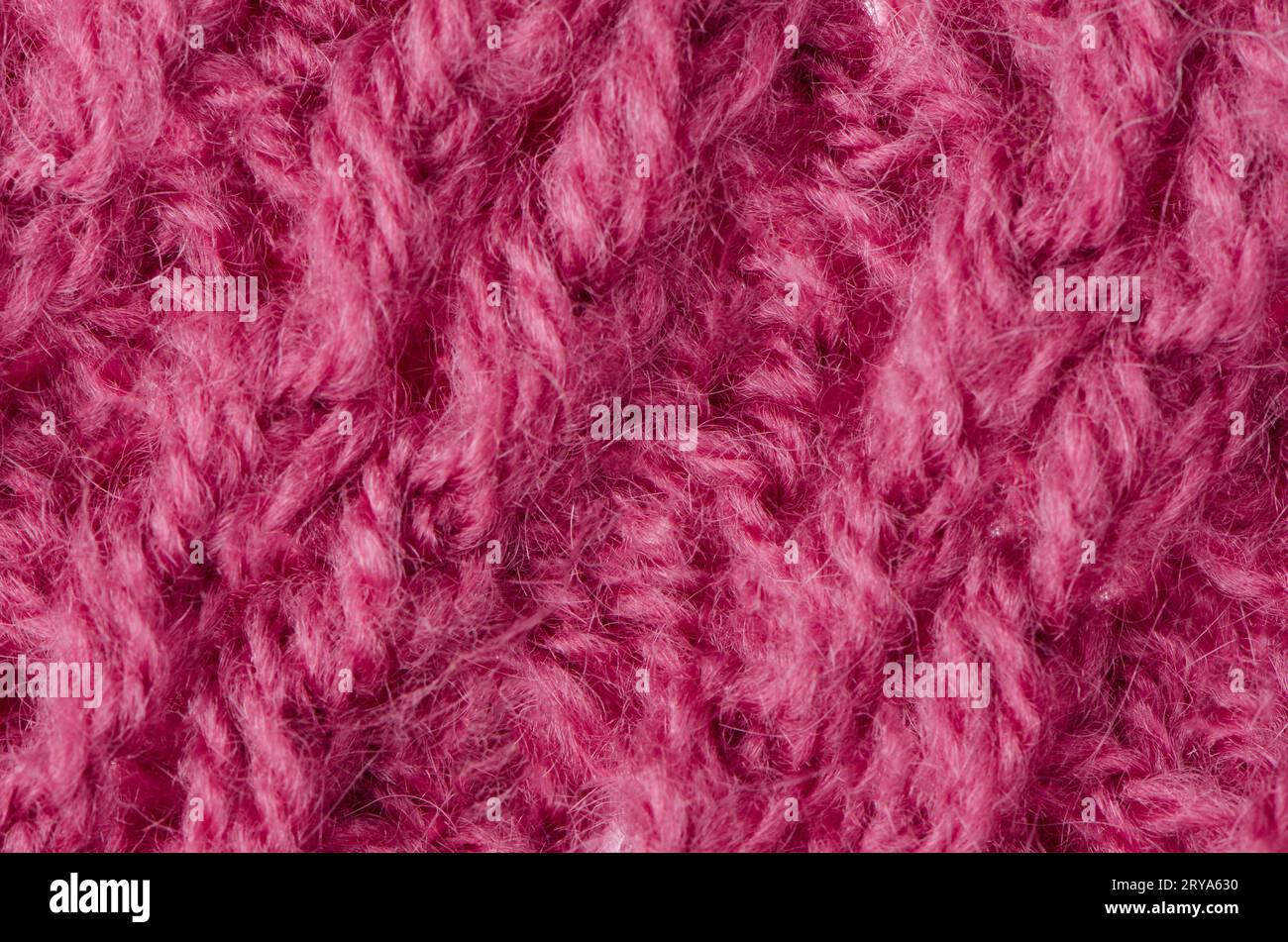 Laine tricotée rose Banque D'Images