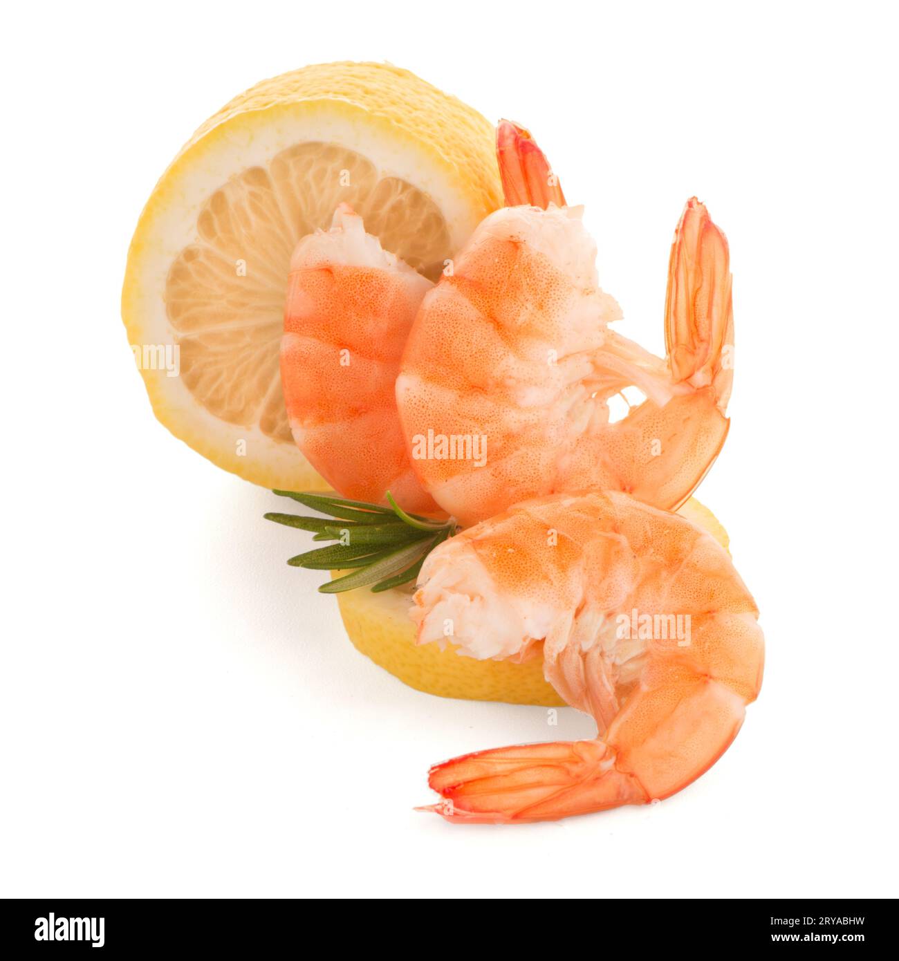 Les crevettes à la lime Banque D'Images