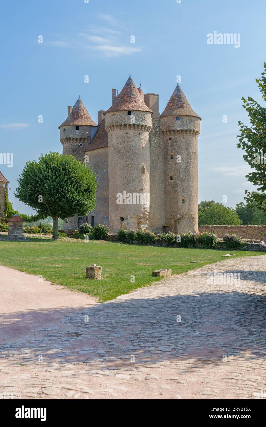 Château de Sarzay dans la région Centre de la France Banque D'Images