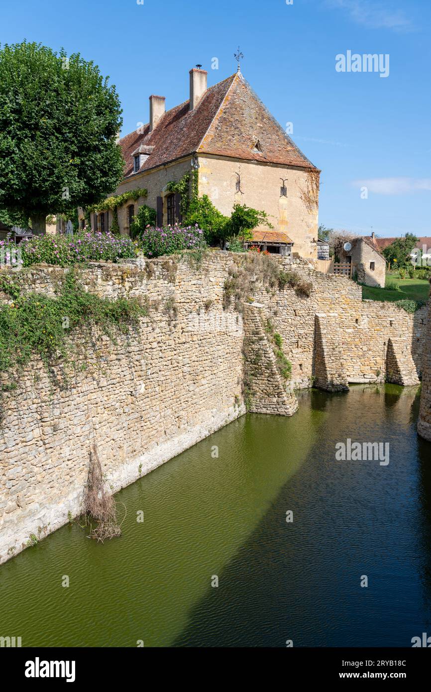 Château de Sarzay dans la région Centre de la France Banque D'Images