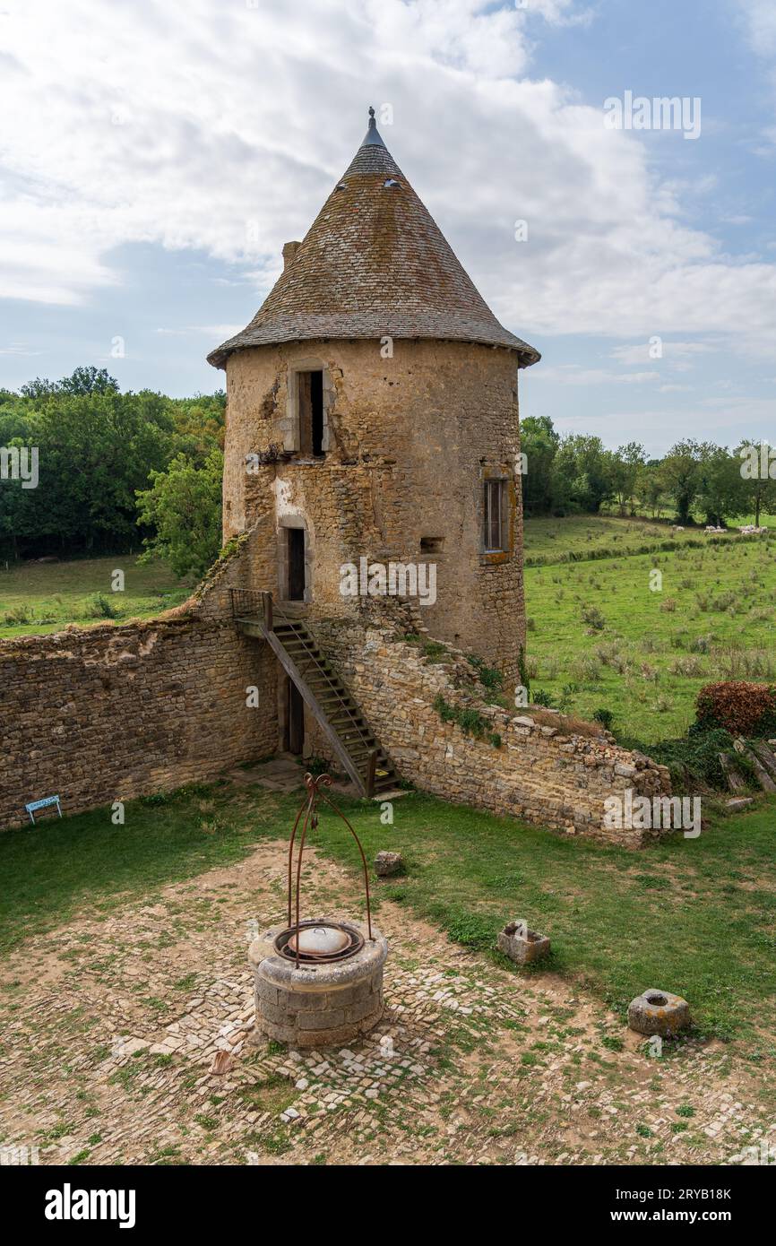 Château de Sarzay dans la région Centre de la France Banque D'Images
