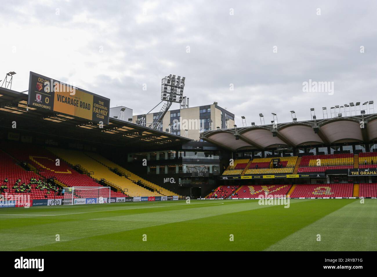 Pendant le match du championnat Sky Bet Watford vs Middlesbrough à Vicarage Road, Watford, Royaume-Uni, le 30 septembre 2023 (photo Arron Gent/News Images) Banque D'Images