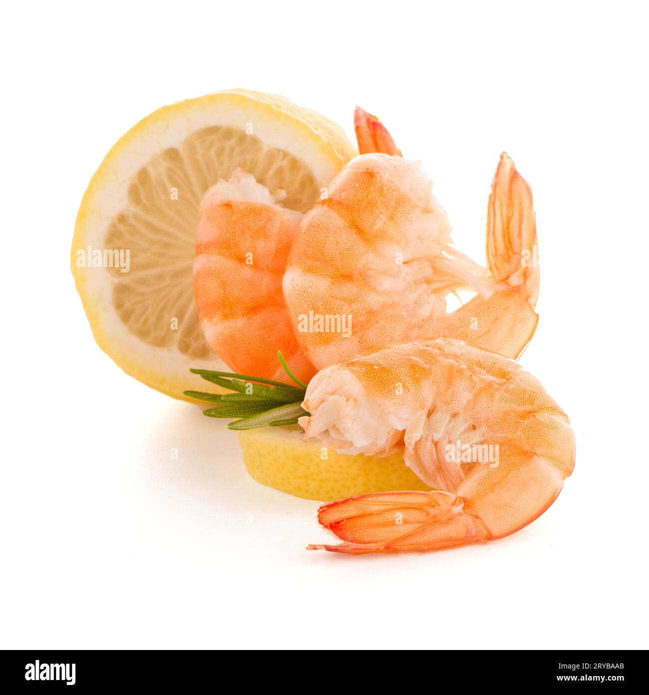 Les crevettes à la lime Banque D'Images