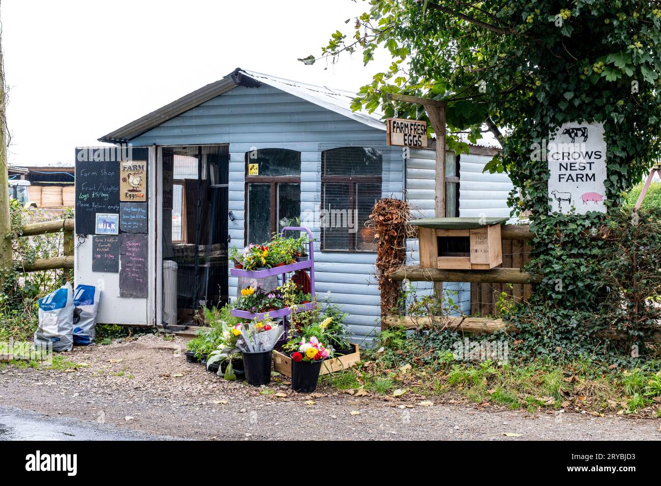 Magasin de ferme dans Cheshire Royaume-Uni Banque D'Images