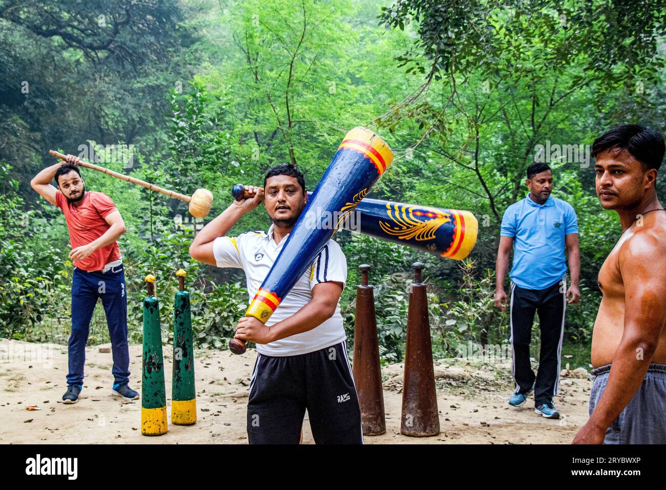 Traditional Indian Wrestler ou Pahelwan Banque D'Images