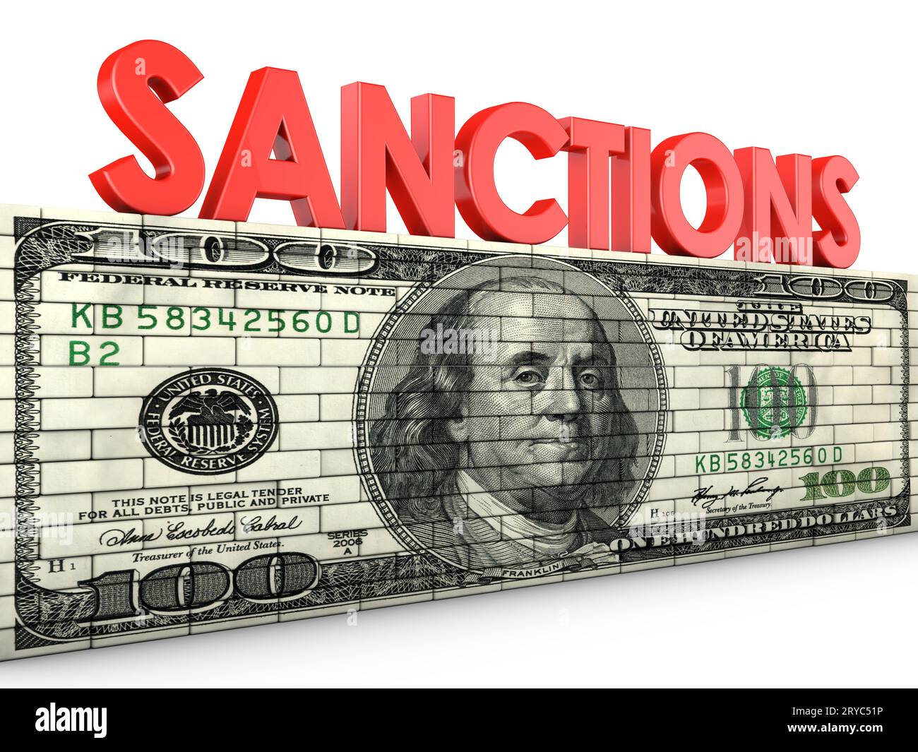 Sanctions Banque D'Images