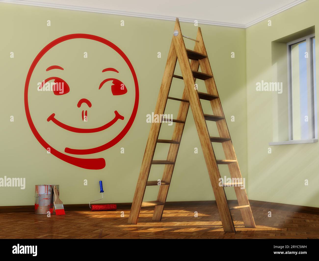 Souriant joyeux Banque D'Images