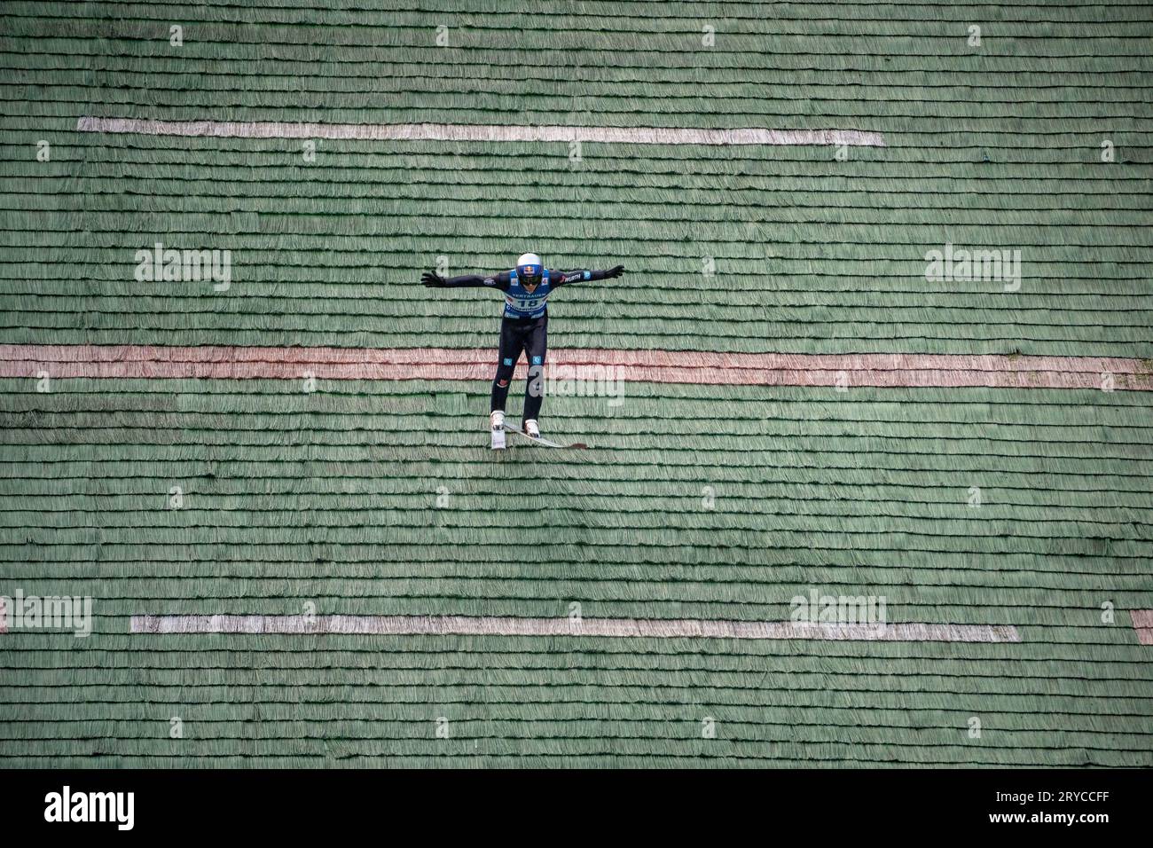 Hinzenbach, Autriche. 30 septembre 2023. Grand Prix d'été FIS Skisprung se déroulant sur la colline de saut à ski près d'Eferding, Germanys Andreas Wellinger ©Andreas Stroh / Alamy Live News Banque D'Images