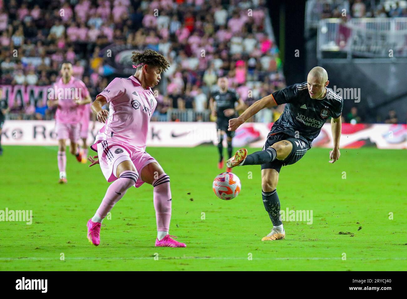 IMCF DM. David Ruiz fort Lauderdale, USA, 27 septembre 2023 Inter Miami CF v Houston Dynamo, Lamar Hunt Open Cup final, crédit : Chris Arjoon/photo Banque D'Images