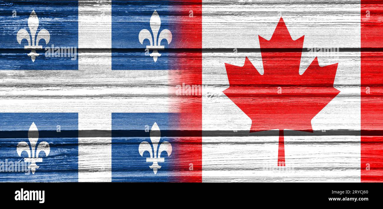 Relations politiques, le Canada et le Québec Banque D'Images