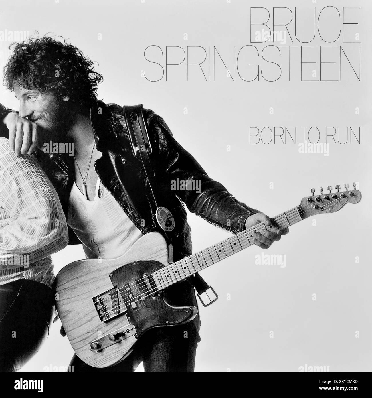 Bruce Springsteen - pochette originale de l'album vinyle - Born to Run - 1975 Banque D'Images
