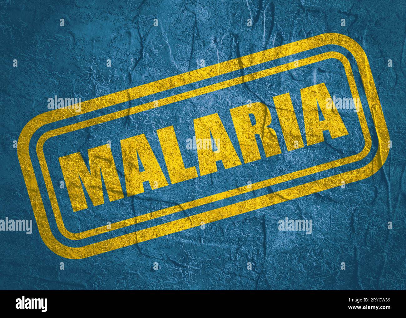 Timbre avec texte Malaria sur fond grunge Banque D'Images