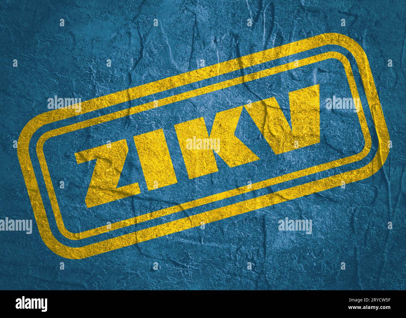 Estampille avec texte ZIKV sur fond grunge Banque D'Images