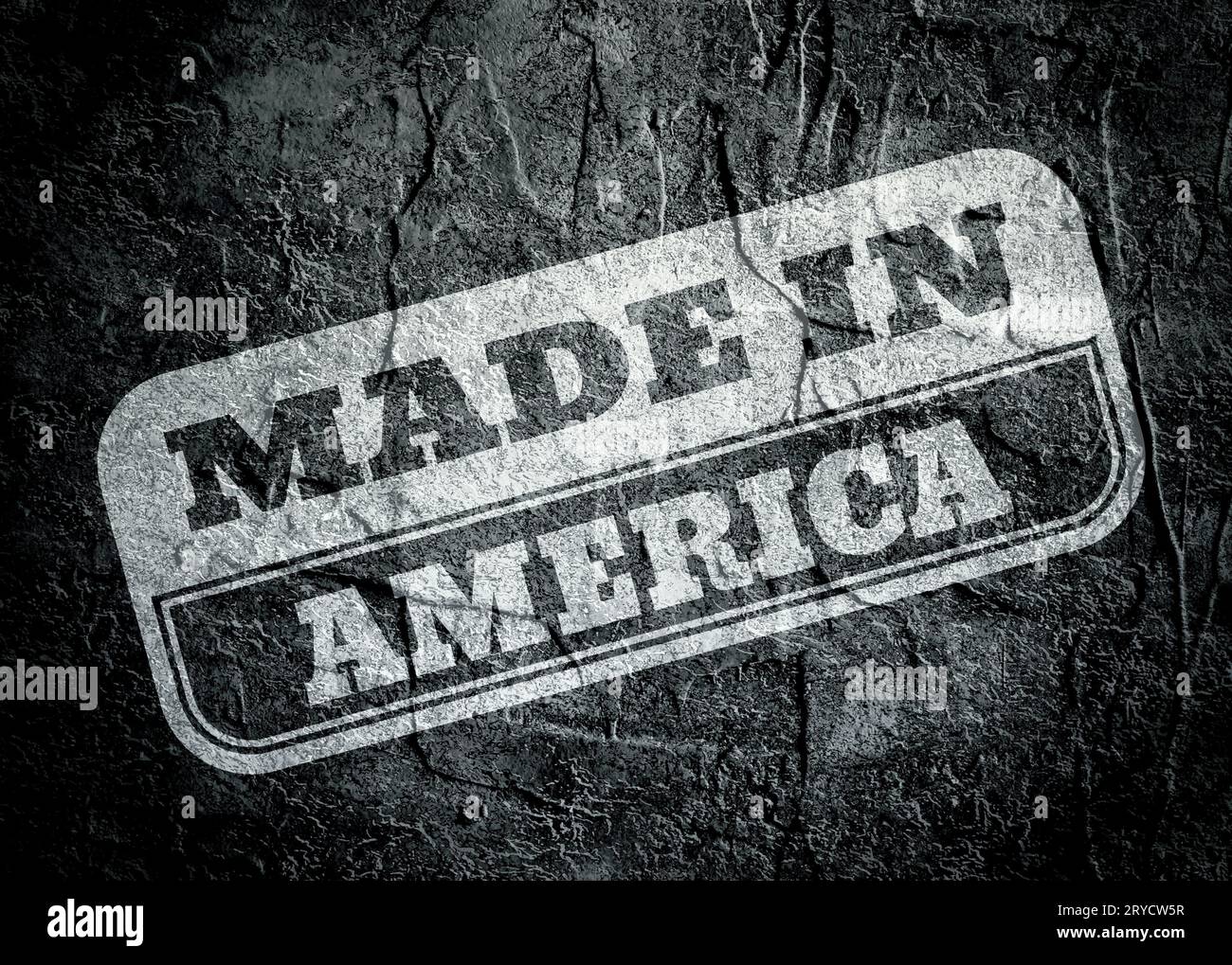 Timbre avec made in America texte sur grunge background Banque D'Images