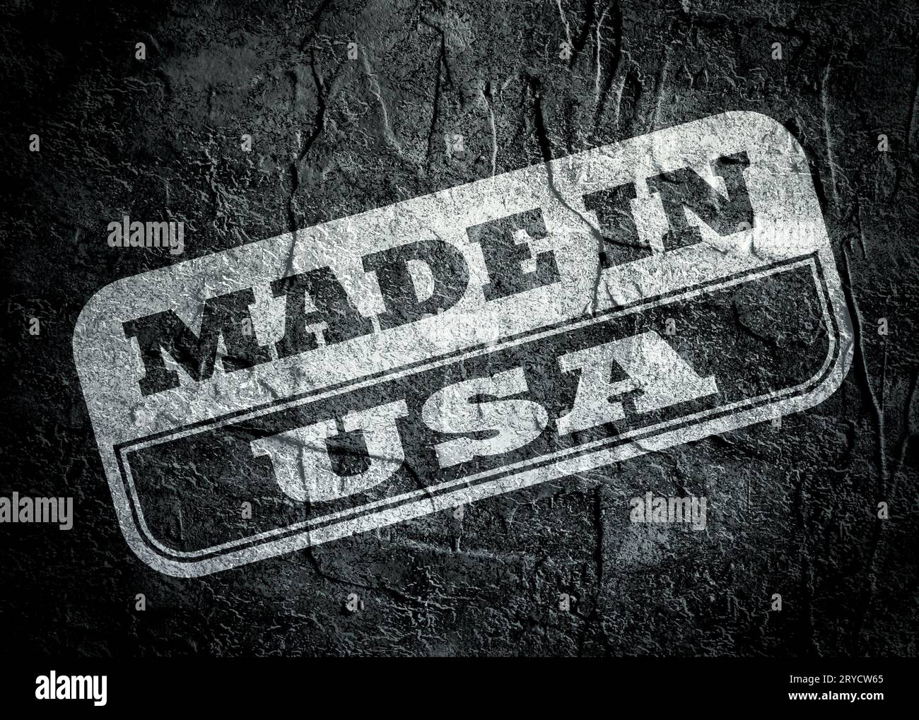 Timbre avec made in USA texte sur grunge background Banque D'Images