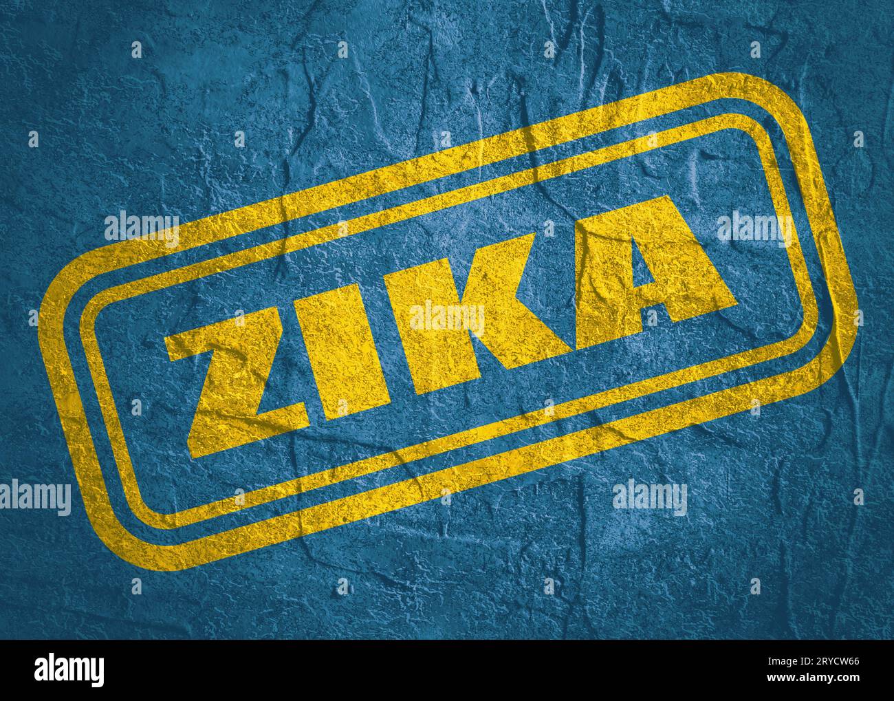 Tampon avec texte ZIKA sur fond grunge Banque D'Images