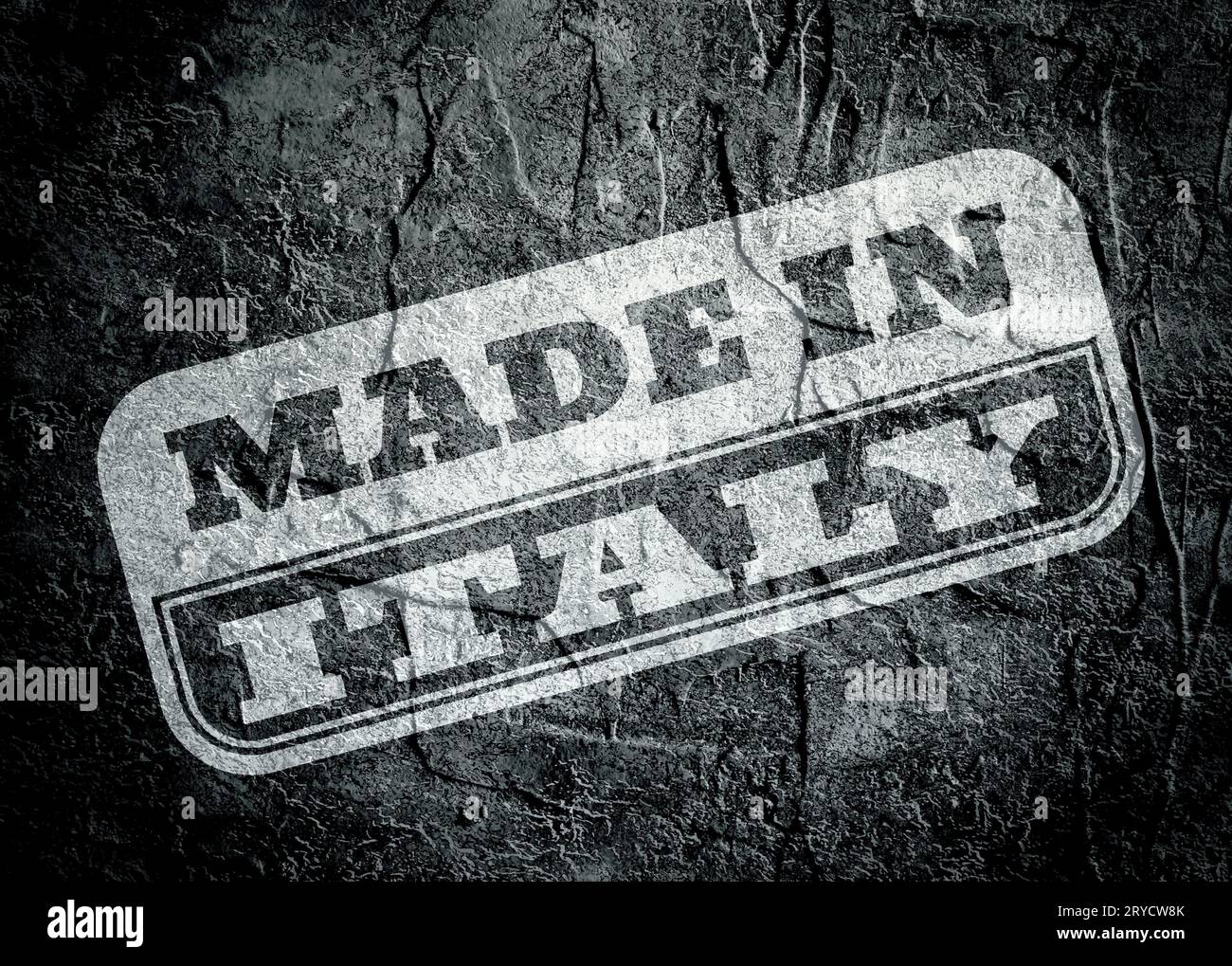 Fabriqué en Italie, avec plus de texte grunge background Banque D'Images