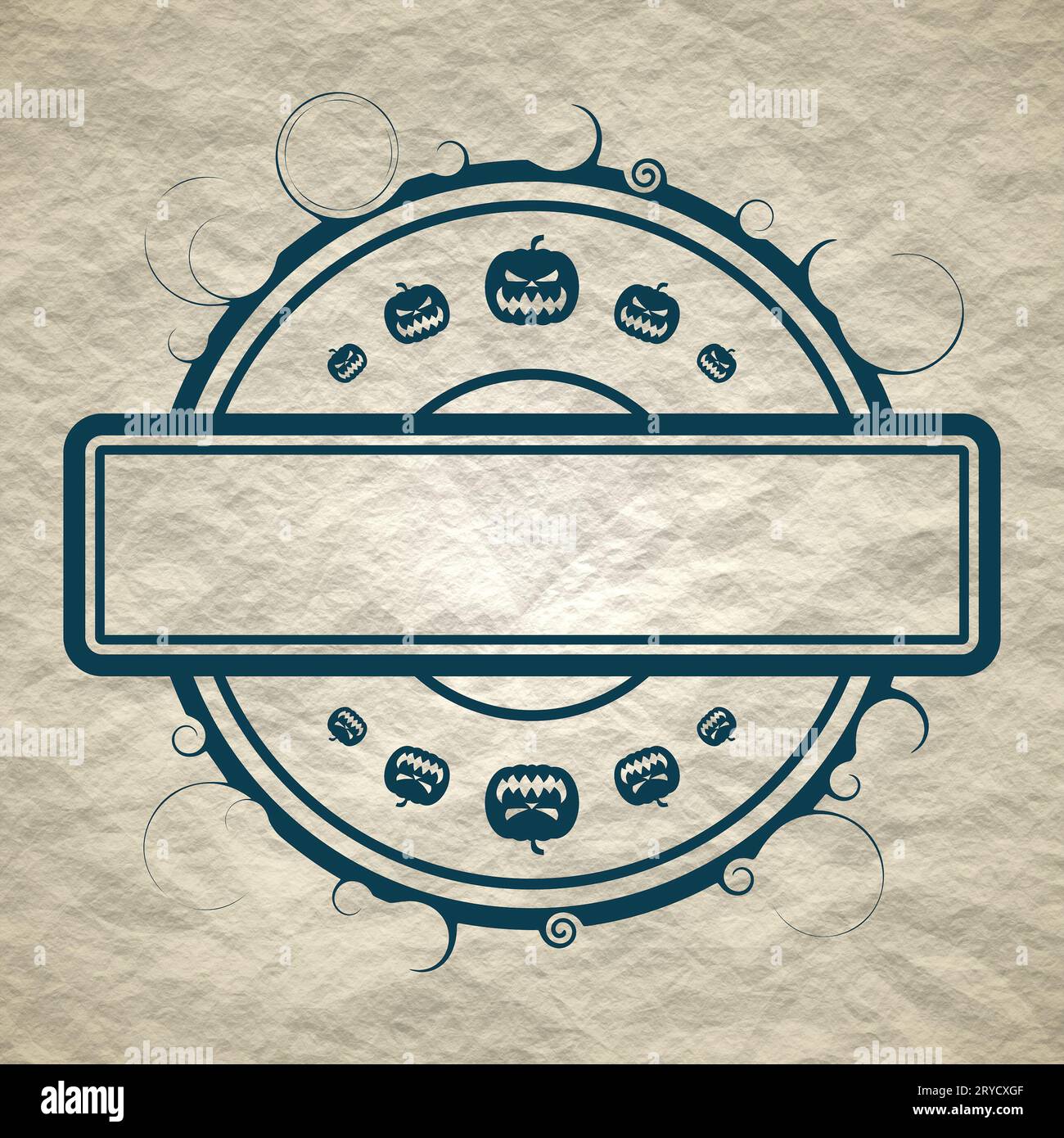 Motif de timbre relatif Halloween Banque D'Images