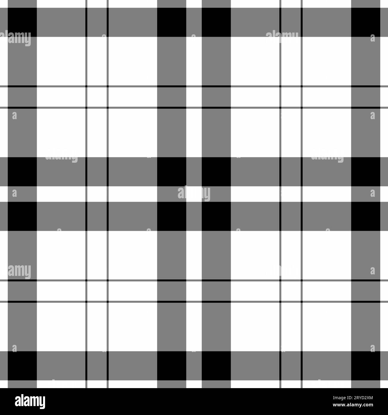 Texture à carreaux textile de fond de tissu sans couture avec un tartan de motif de vecteur de chèque dans les couleurs grises et blanches. Illustration de Vecteur