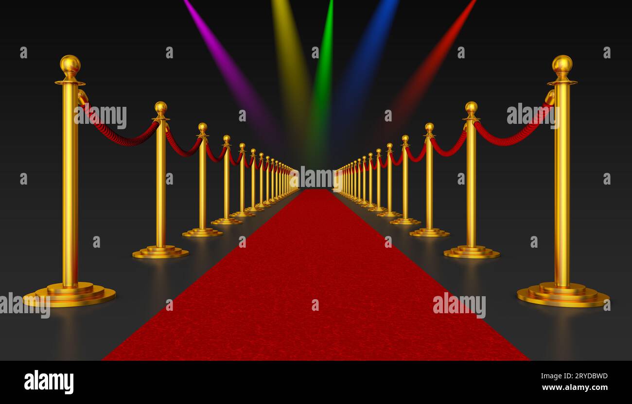 Tapis De Course LED Rouge 30 Pieds - Soirée Cinéma, Mariage, événement Spécial