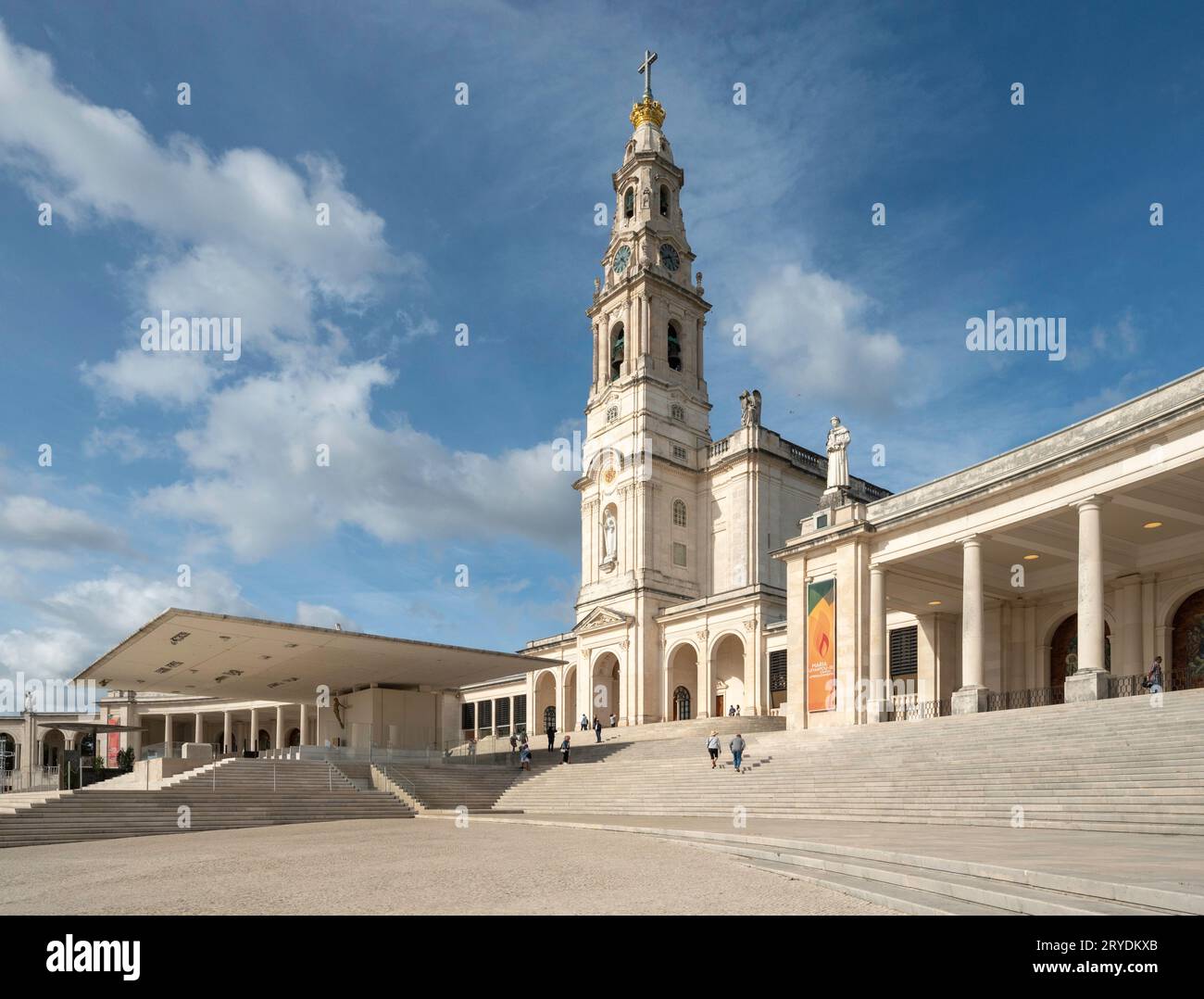 La basilique notre-Dame du Rosaire à Fatima, Portugal Banque D'Images