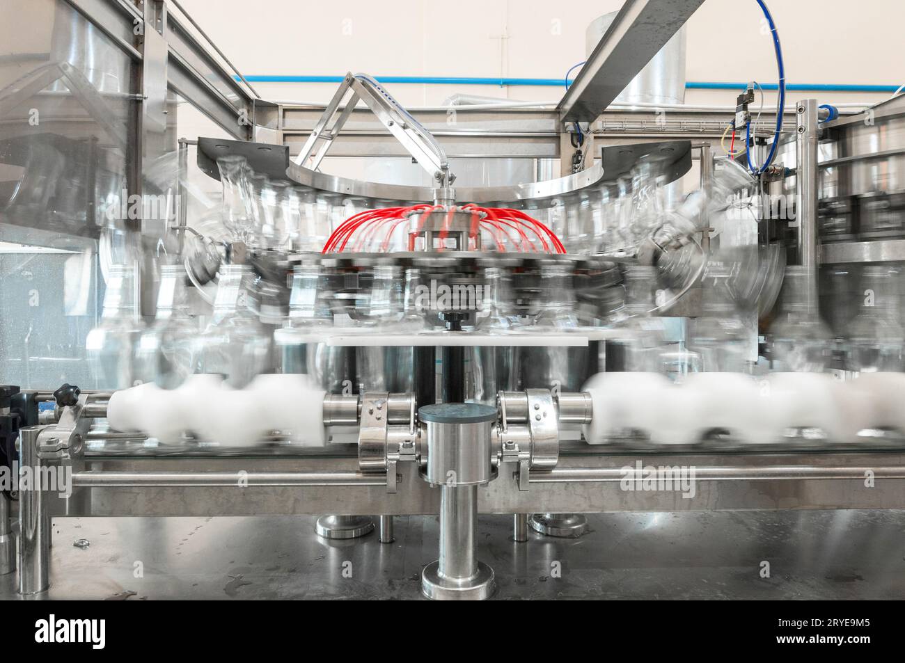 Pour la production d'usine de bouteilles en verre Banque D'Images