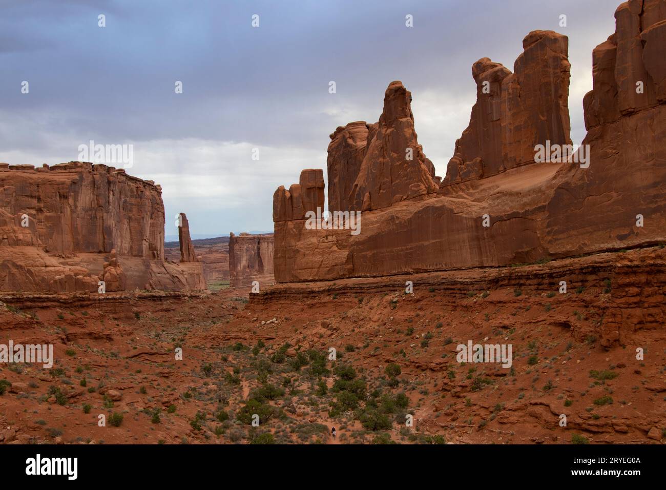 Park Avenue à Arches National Park, Moab, Utah Banque D'Images