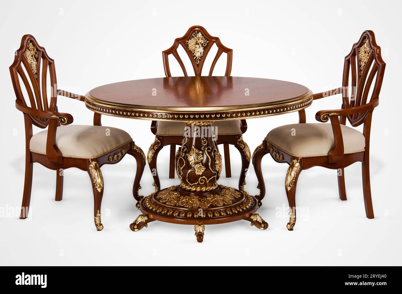 Table de cuisine luxueuse Banque D'Images